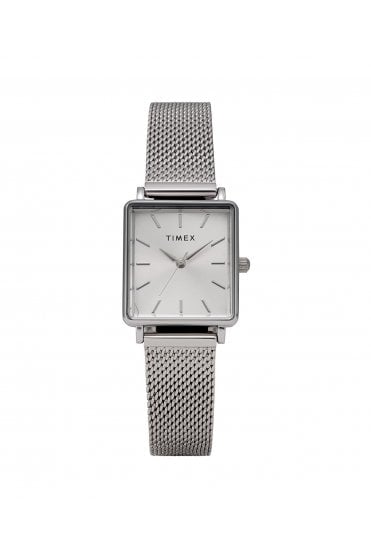 Timex Ladies Transcend 22mm Silver-Tone Stainless Steel Bracelet Watch TW2Y26300
