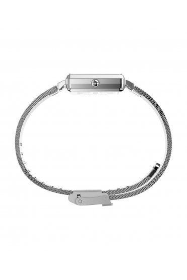 Timex Ladies Transcend 22mm Silver-Tone Stainless Steel Bracelet Watch TW2Y26300