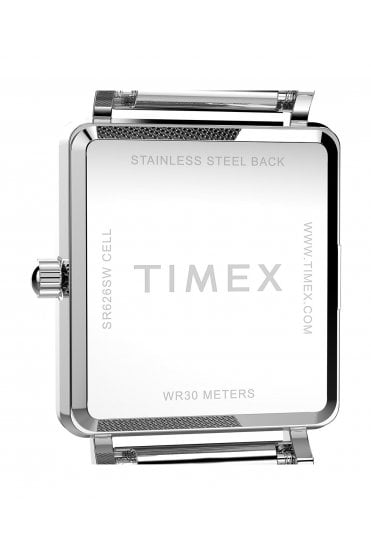 Timex Ladies Transcend 22mm Silver-Tone Stainless Steel Bracelet Watch TW2Y26300
