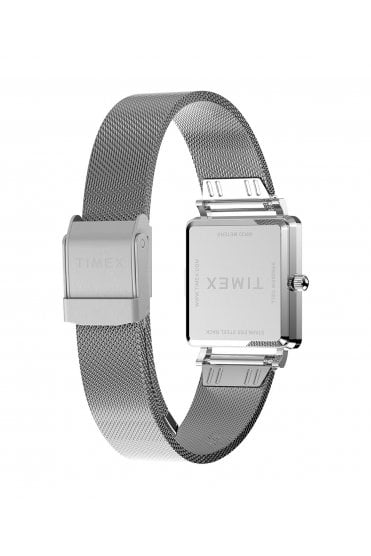 Timex Ladies Transcend 22mm Silver-Tone Stainless Steel Bracelet Watch TW2Y26300