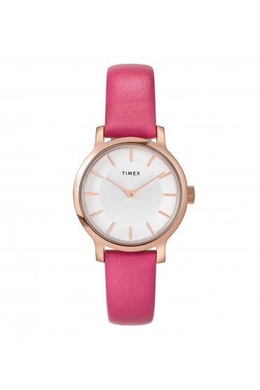 Timex Ladies Transcend Leather Strap 31mm 3ATM Watch TW2W54700