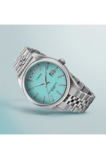 Timex Legacy Day Date 36mm Stainless Steel Watch TW2V68400