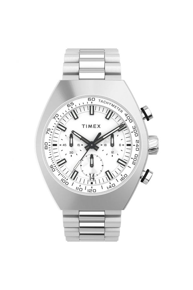 Timex  Legacy Tonneau Chronograph 42mm Stainless Steel Watch TW2W22200
