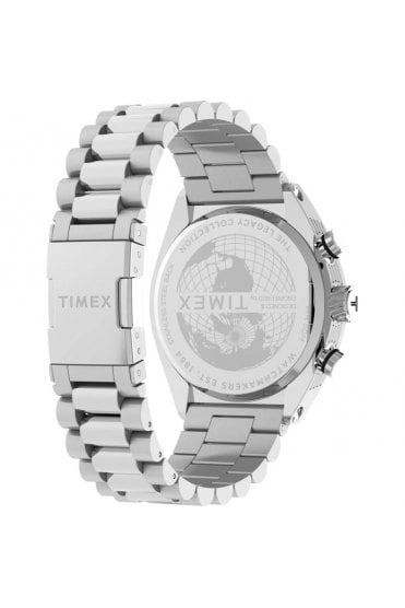 Timex Legacy Tonneau Chronograph 42mm Stainless Steel Watch TW2W22200