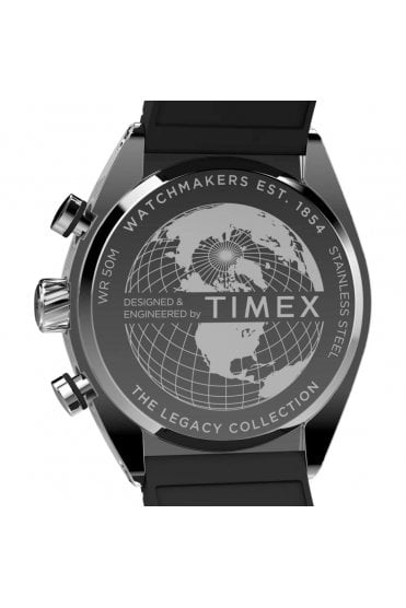 Timex Legacy Tonneau Chronograph 42mm Synthetic Strap Watch TW2W64500