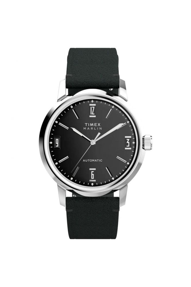 Timex  Marlin Automatic 40mm Leather Strap Watch TW2W59700