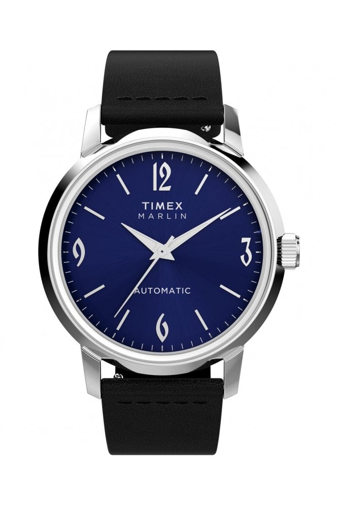 Timex  Marlin Automatic 40mm Leather Strap Watch TW2W93100