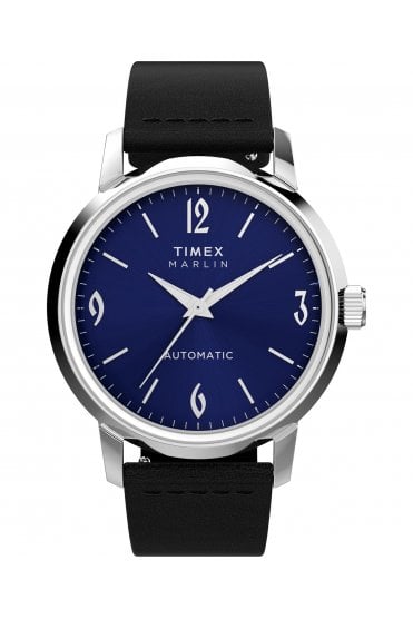 Timex Marlin Automatic 40mm Leather Strap Watch TW2W93100