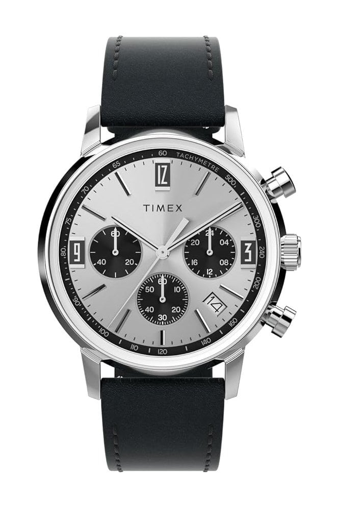 Timex  Marlin Chronograph 40mm Leather Strap Watch TW2W10300