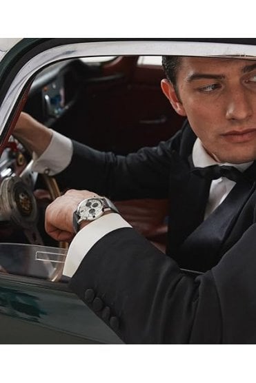 Timex Marlin Chronograph 40mm Leather Strap Watch TW2W10300