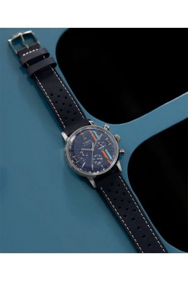 Timex Marlin Chronograph Tachymeter 40mm Leather Strap Watch TW2W99000