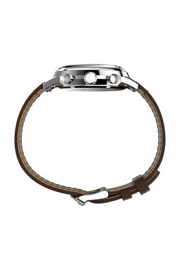 Timex Marlin Chronograph Tachymeter 40mm Leather Strap Watch TW2Y66600
