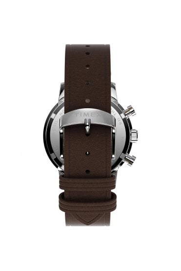 Timex Marlin Chronograph Tachymeter 40mm Leather Strap Watch TW2Y66600