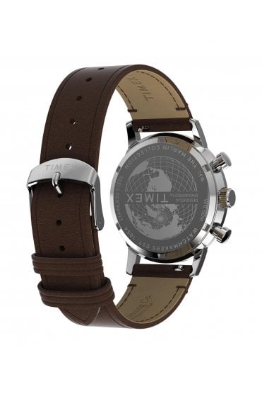 Timex Marlin Chronograph Tachymeter 40mm Leather Strap Watch TW2Y66600