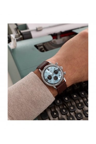 Timex Marlin Chronograph Tachymeter 40mm Leather Strap Watch TW2Y66600