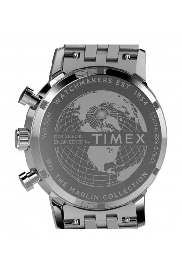 Timex Marlin Chronograph Tachymeter 40mm Stainless Steel Bracelet Watch TW2Y66500