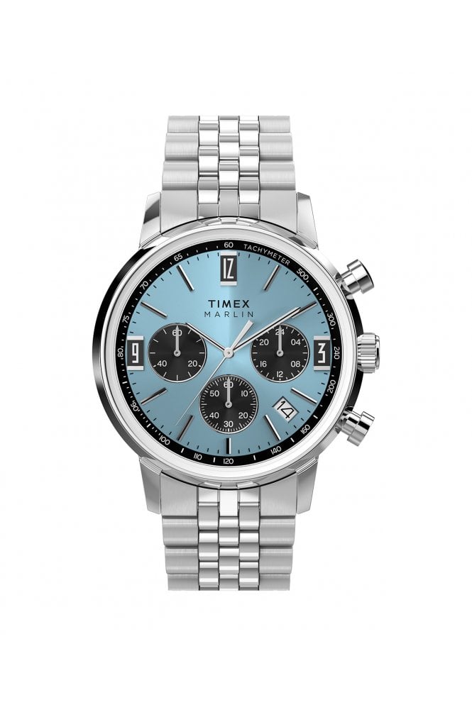 Timex  Marlin Chronograph Tachymeter 40mm Stainless Steel Bracelet Watch TW2Y66500
