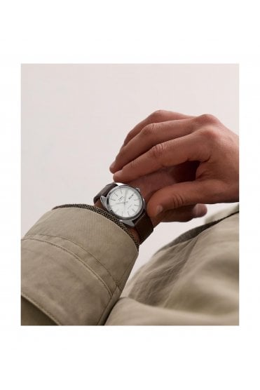 Timex Marlin Draper Automatic 37mm Leather Strap Watch TW2Y65200