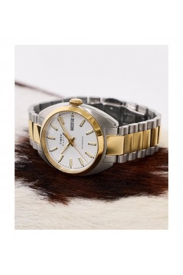 Timex Marlin Draper Automatic 37mm Stainless Steel Bracelet Watch TW2Y65100