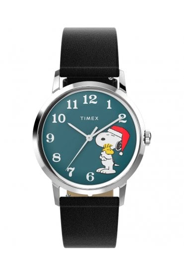 Timex Marlin Hand-Wound X Snoopy Holiday Watch TW2V63200