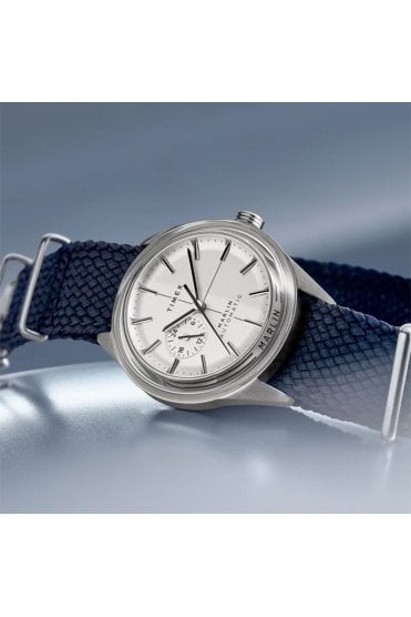 Timex Marlin Jet Automatic 38mm Fabric Strap Watch TW2V72300