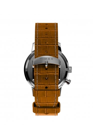 Timex Marlin Moon Phase 40mm Leather Strap Watch TW2W51000