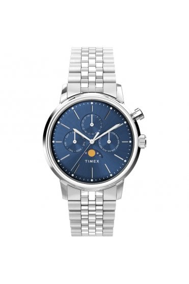 Timex Marlin Moon Phase 40mm Stainless Steel Watch TW2W51300