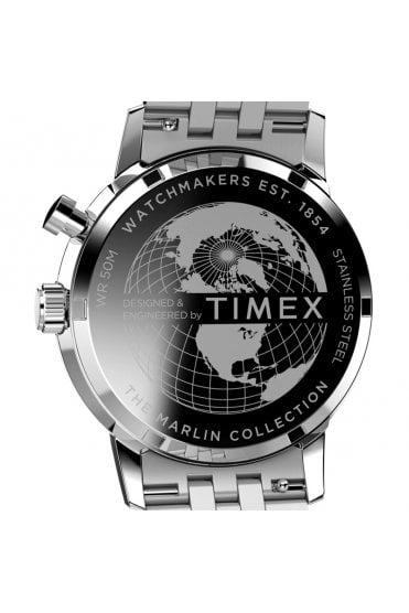 Timex Marlin Moon Phase 40mm Stainless Steel Watch TW2W51300