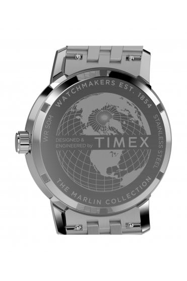 Timex Marlin Quartz GMT 40mm Stainless Steel Watch TW2Y47600