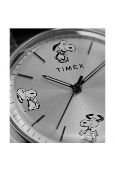 Timex Marlin x Peanuts Sketch 40mm Leather Strap Watch TW2W54000