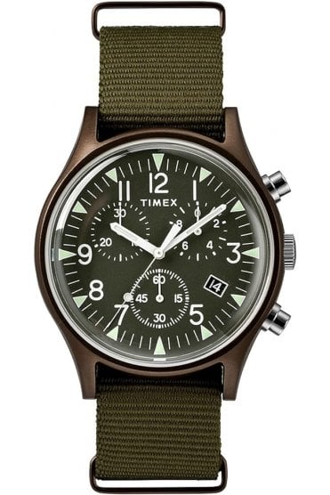 Timex Mens MK1 Chronograph Watch with Fabric Strap TW2R67800