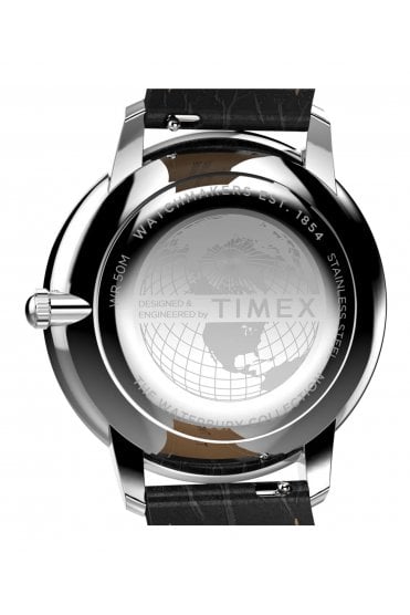 Timex Metropolitan Sub-Second 39mm Leather Strap Watch TW2Y23100