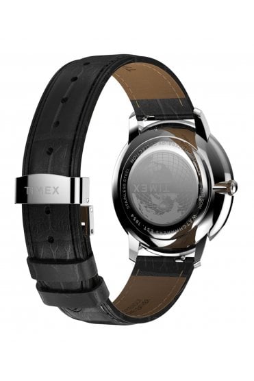 Timex Metropolitan Sub-Second 39mm Leather Strap Watch TW2Y23100