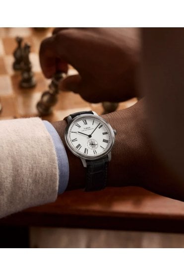 Timex Metropolitan Sub-Second 39mm Leather Strap Watch TW2Y23100