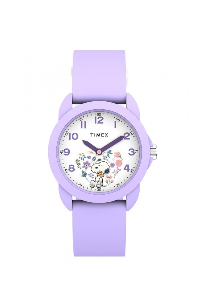 Timex  Peanuts x Kids Spring 30mm Silicone Strap Watch TW2Y51200