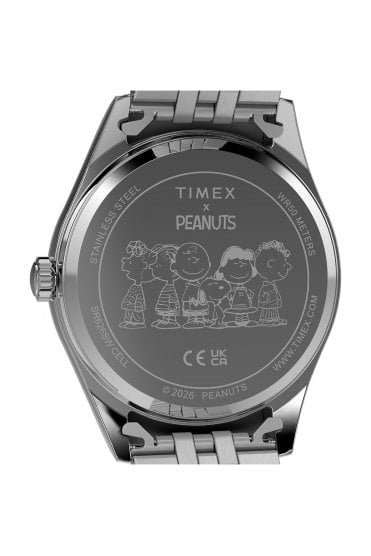 Timex Peanuts x Legacy Snoopy Flower Dial 36mm Stainless Steel Bracelet Watch TW2Y52600