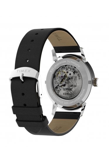 Timex Peanuts x Marlin Automatic Americana 40mm Leather Strap Watch TW2Y50300