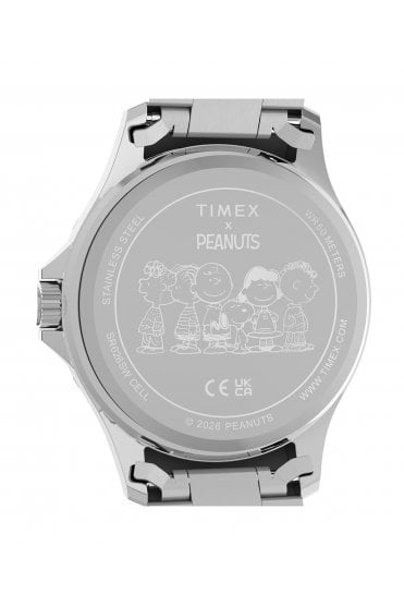 Timex Peanuts x Snoopy Soccer 41mm Stainless Steel Bracelet Watch TW2Y53900