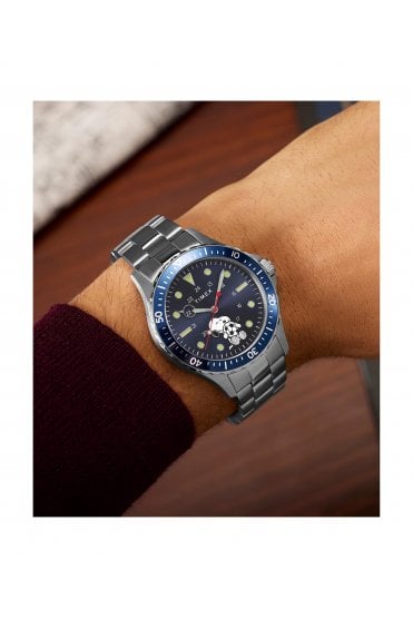 Timex Peanuts x Snoopy Soccer 41mm Stainless Steel Bracelet Watch TW2Y53900