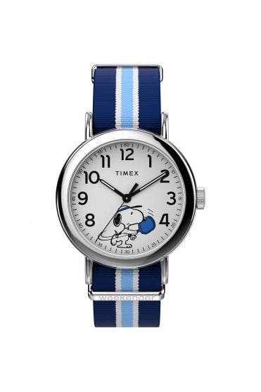 Timex Peanuts x Weekender Pickleball 37mm Fabric Strap Watch TW2Y50600