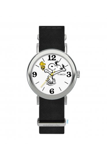 Timex Peanuts x Weekender Snoopy 40mm Leather Strap Watch TW2Y60900