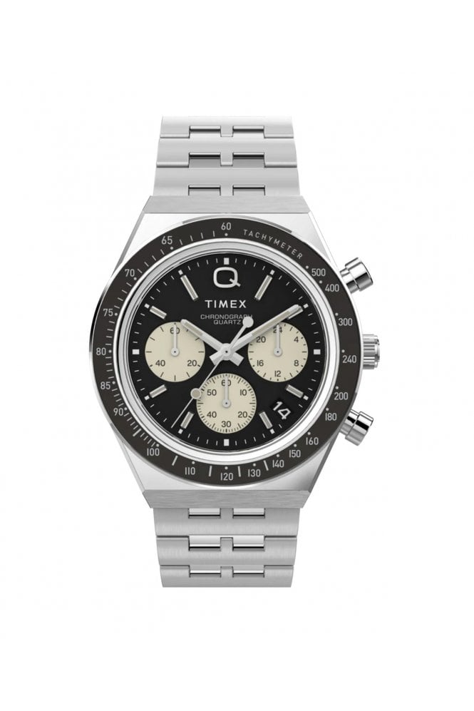 Timex  Q Chronograph 40mm Stainless Steel Bracelet Watch TW2V42600