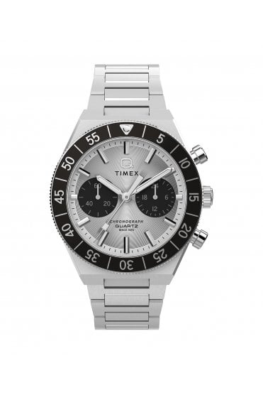 Timex Q Continental Chronograph 40mm Stainless Steel Bracelet Watch TW2Y55800