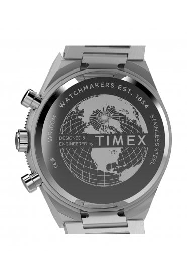 Timex Q Continental Chronograph 40mm Stainless Steel Bracelet Watch TW2Y55900