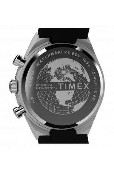 Timex Q Continental Chronograph 40mm Synthetic Rubber Strap Watch TW2Y56100