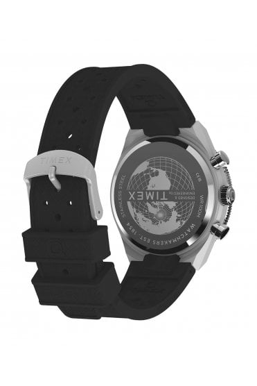 Timex Q Continental Chronograph 40mm Synthetic Rubber Strap Watch TW2Y56100