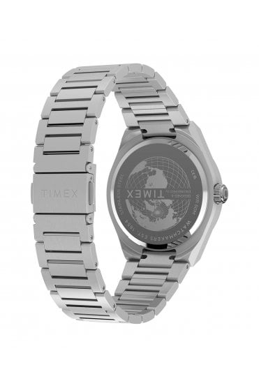 Timex Q Continental GMT 39mm Stainless Steel Bracelet Watch TW2Y24800