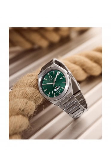 Timex Q Continental GMT 39mm Stainless Steel Bracelet Watch TW2Y24800