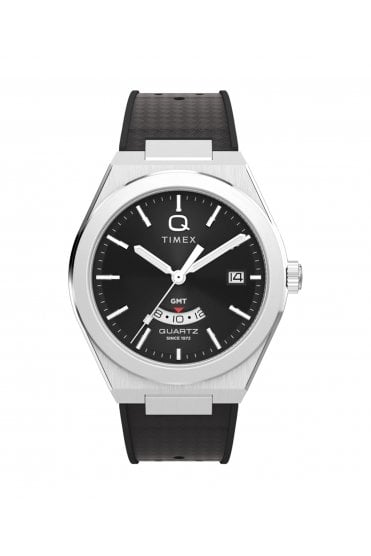 Timex Q Continental GMT 39mm Synthetic Rubber Watch TW2Y24900