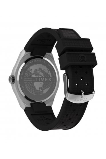 Timex Q Continental GMT 39mm Synthetic Rubber Watch TW2Y24900